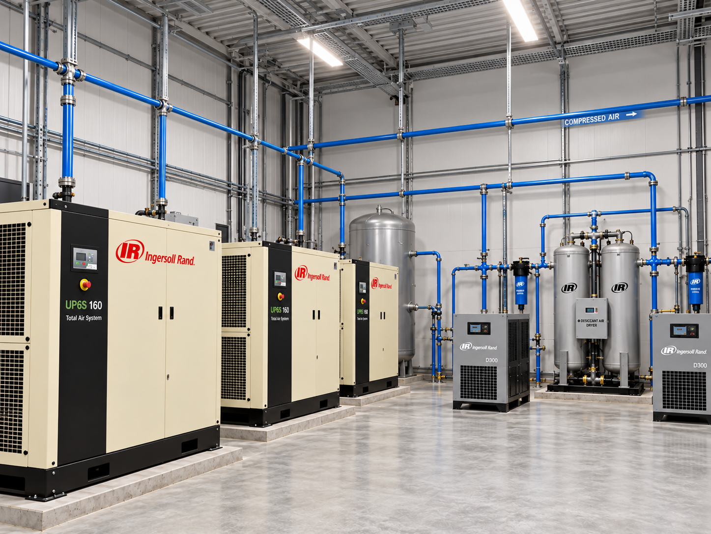 Industrial compressed air systems